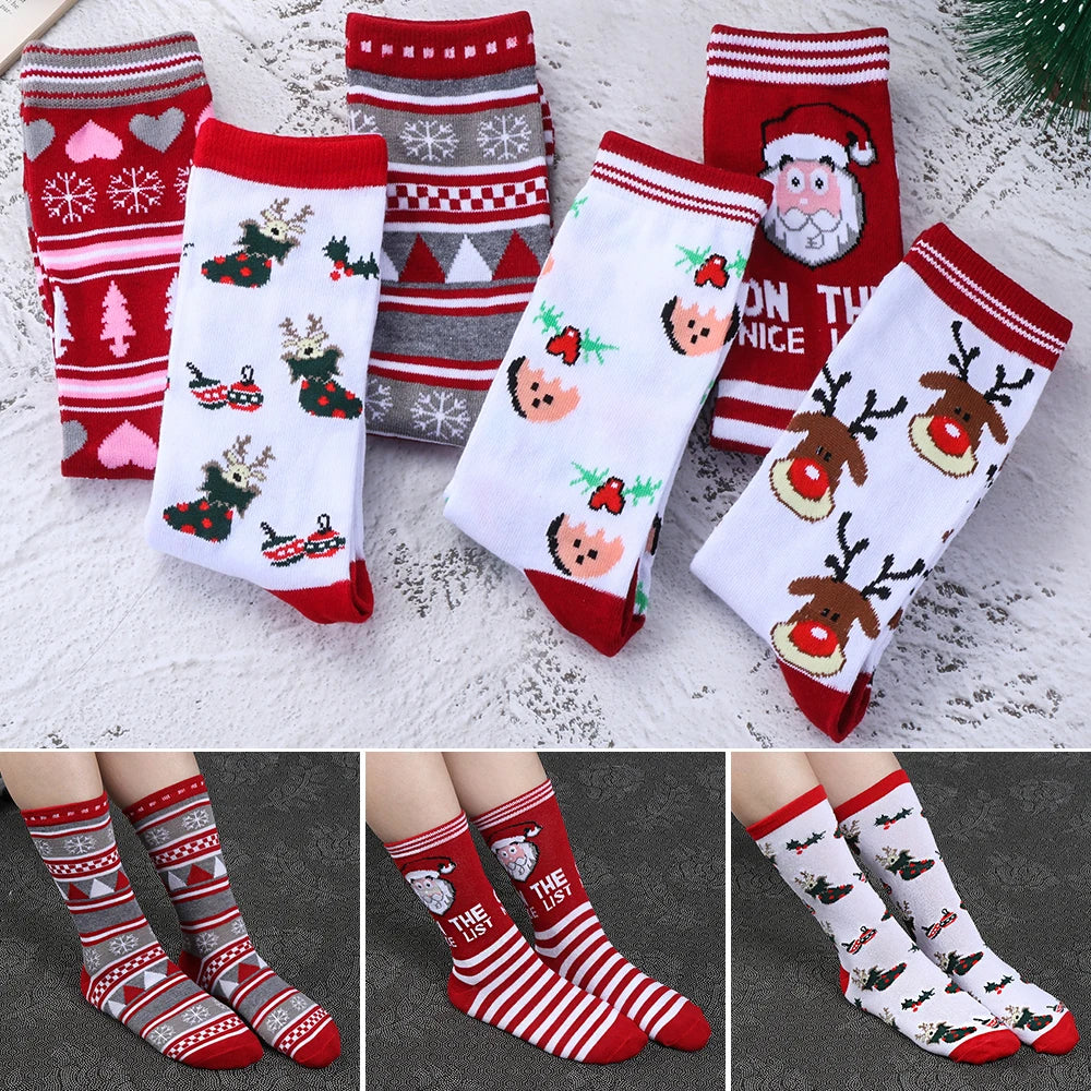 1 Pair Unisex Christmas Socks Santa Claus