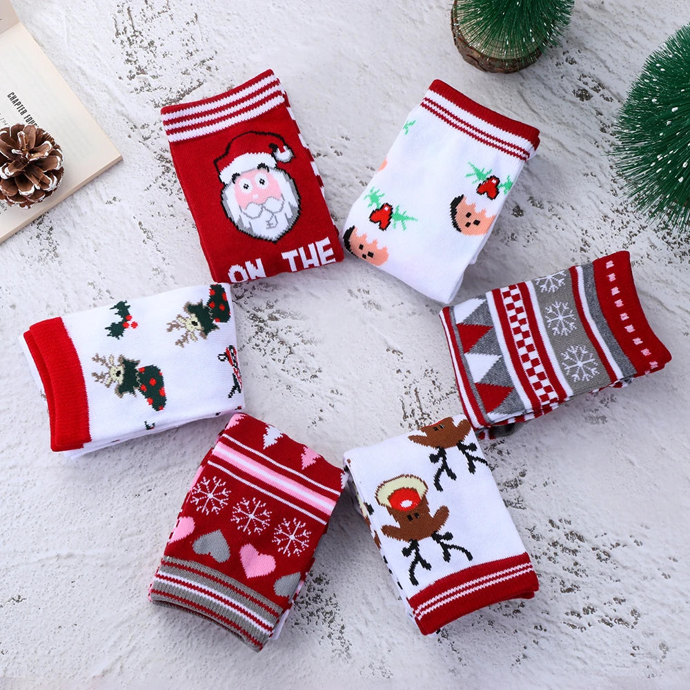 1 Pair Unisex Christmas Socks Santa Claus