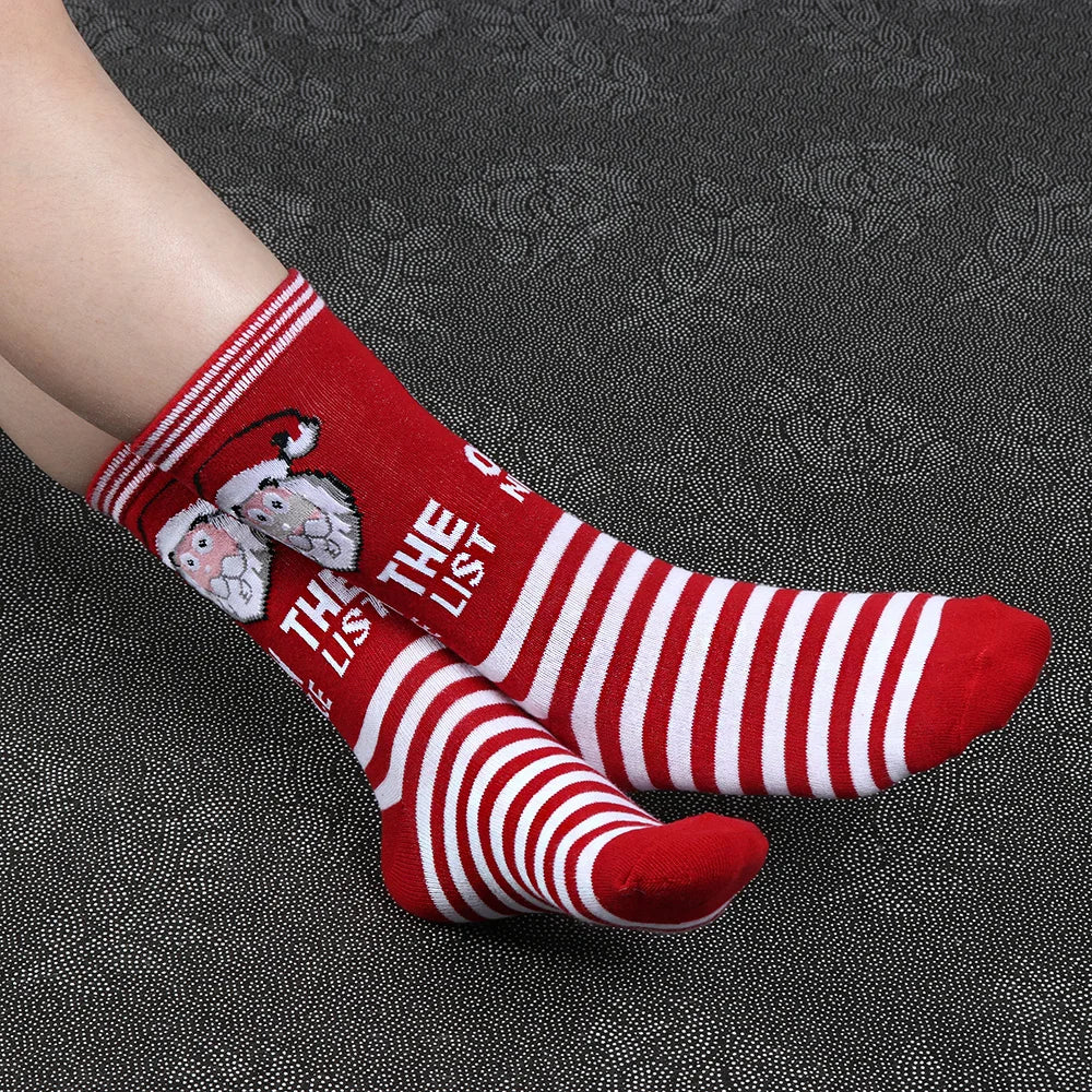 1 Pair Unisex Christmas Socks Santa Claus