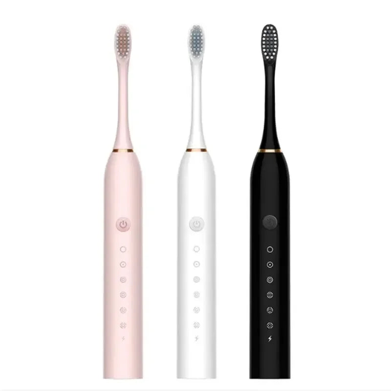 Electric Ultrasonic Toothbrush Six Speed Mode Home Soft Hair USB Charging Waterproof Adult Tooth Cleaner Automatic Couple Set