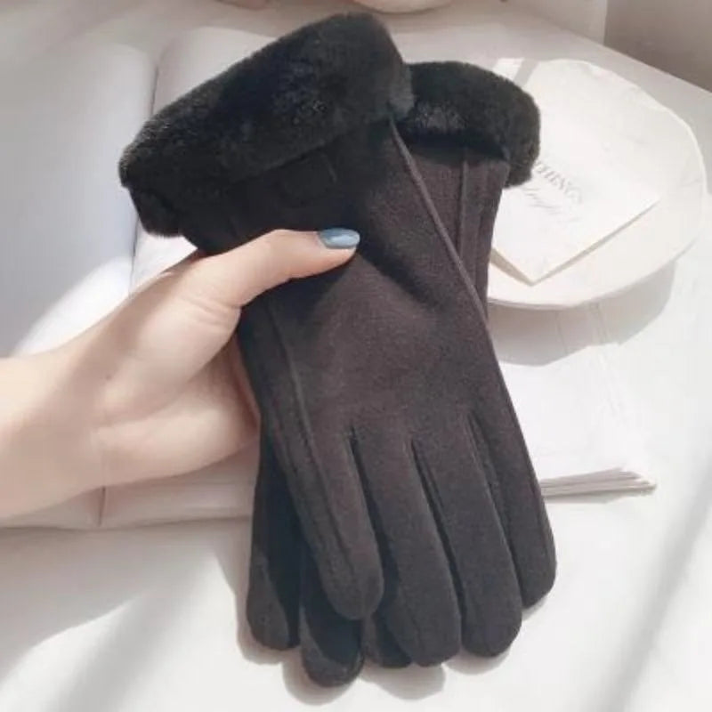 New Gloves Ladies Touch Gloves Mittens Women Winter Gloves Thermal for Girls HST03