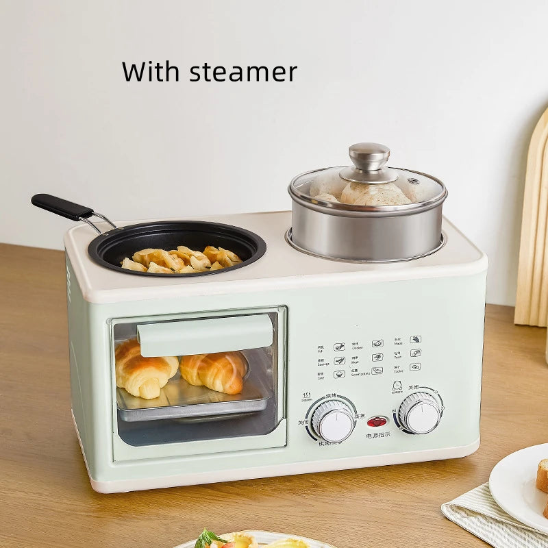 Lazy People 4-in-1 Breakfast Machine Small Household Oven Multi-functional Cooking and Frying Pan