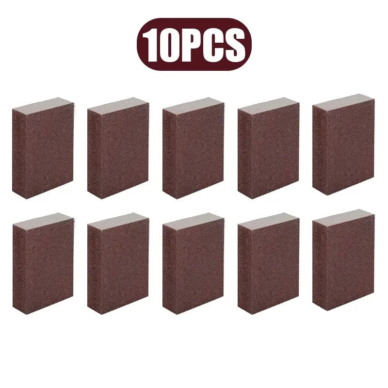 10pcs Nano Sponge Magic Erasers Carborundum Removing Rust Cleaning Sponge Brush Kitchen Pot Dish Rust Removal Emery Clean Rub