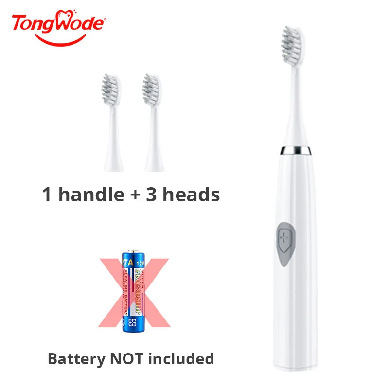 Tongwode Electric Toothbrush for Adults Soft Bristle Portable Battery Endurance IPX6 Waterproof Intelligent Effective Oral Care