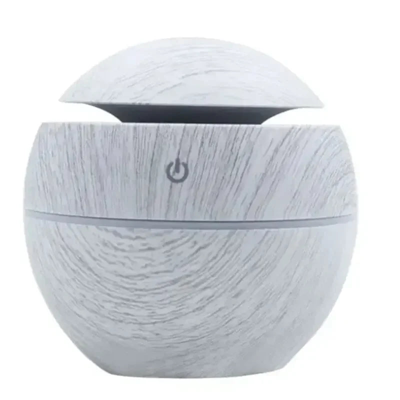 USB Ultrasonic Cool Mist Sprayer Essential Oil Fragrance Mini Home Wood Grain Air Humidifier Electric Air Aroma Diffuser Purifie