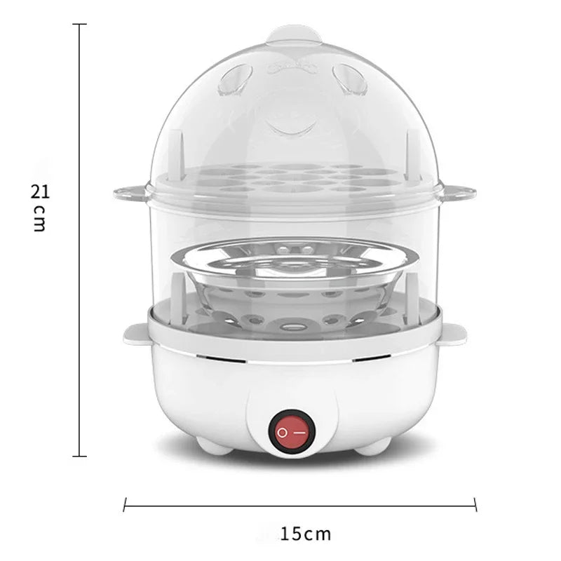 Electric Egg Steamer Machine Multifunction Egg Boiler Cooker Pan Corn Milk Rapid Breakfast Cooking Appliances for The Kitchen