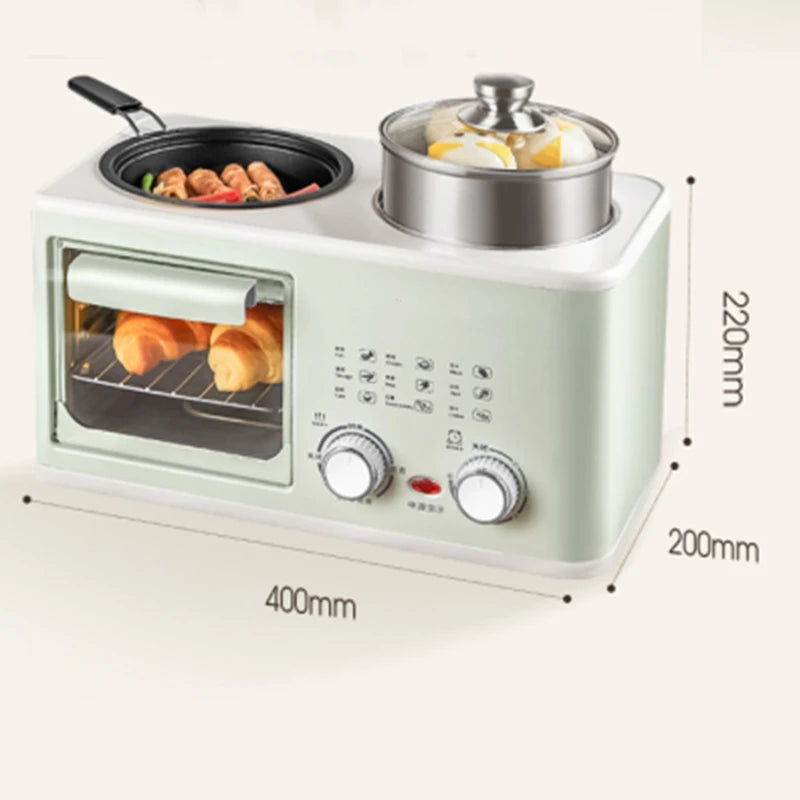 Lazy People 4-in-1 Breakfast Machine Small Household Oven Multi-functional Cooking and Frying Pan