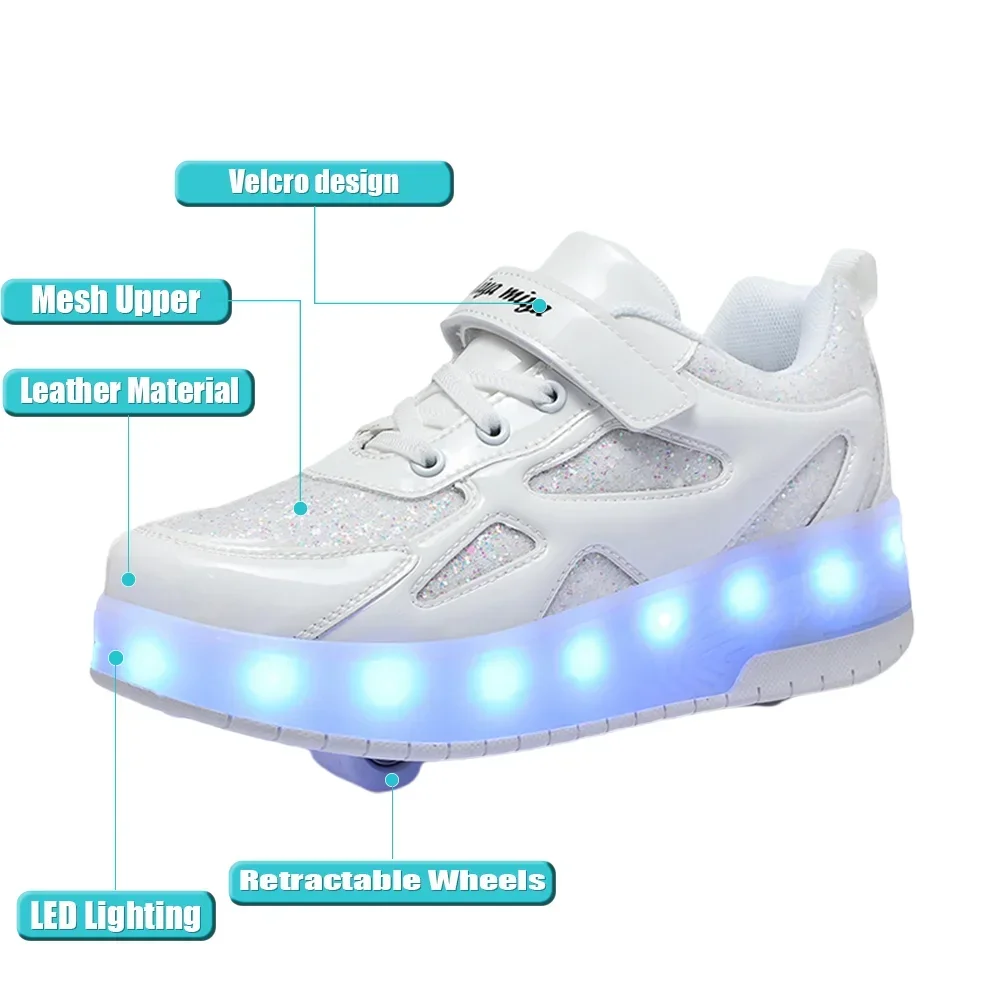 Inline Roller Skates Children Removable Wheeled Shoes Skate Girl 2 Wheels Powerslide Skates Children's Sneakers Shoes With Wheel