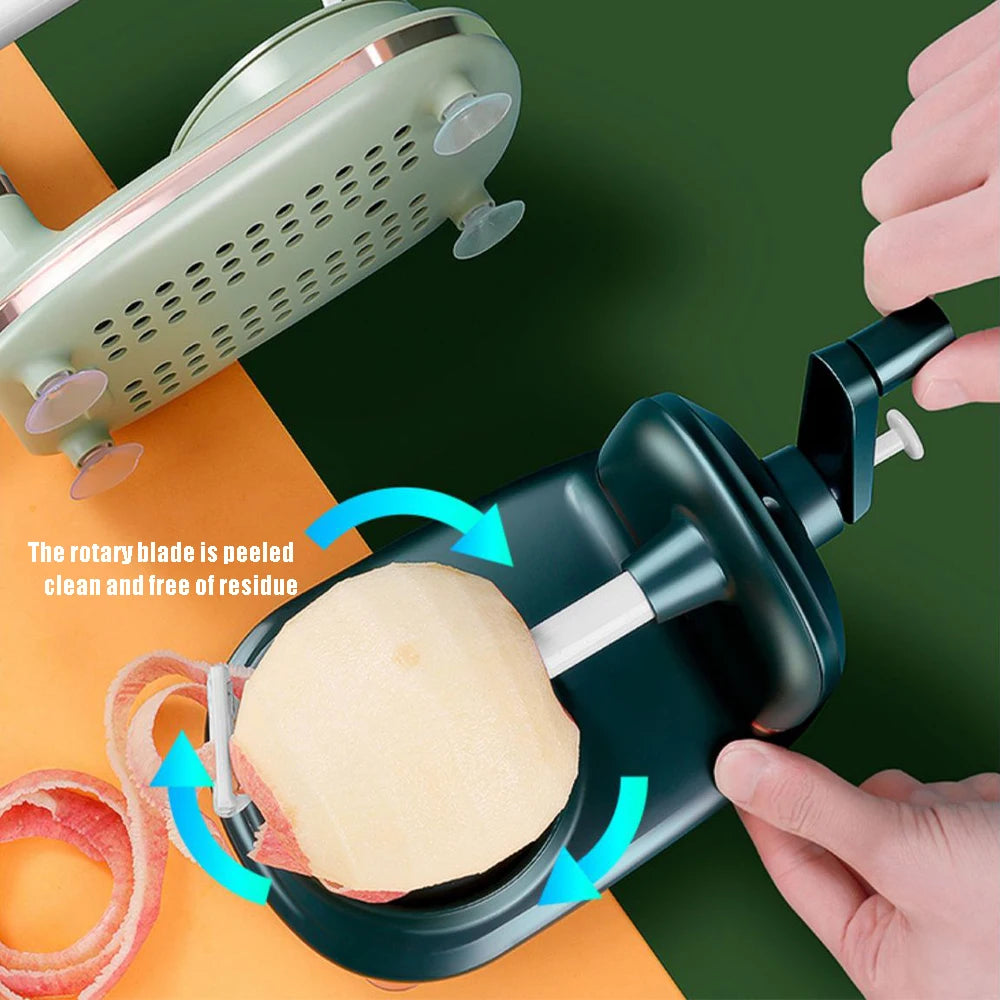 Hand-cranked Fruit Apples Peeler Machine Apples Peeler Slicer Manual Rotating Kitchen Peeling Machine for Apples Kitchen Gadgets