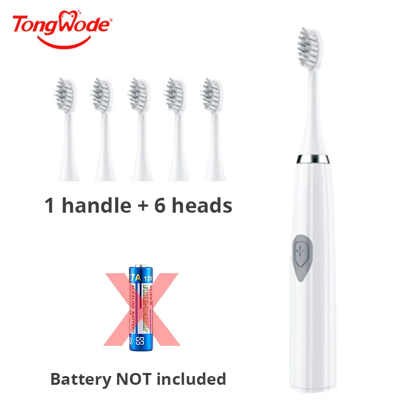 Tongwode Electric Toothbrush for Adults Soft Bristle Portable Battery Endurance IPX6 Waterproof Intelligent Effective Oral Care