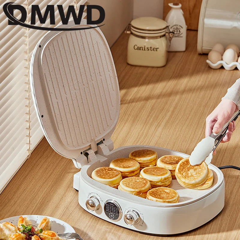 Electric Baking Pan 33cm Enlarged Baking Tray Double-sided Heating Skillet Crepe Maker Ceramic Non-stick Coating Pancake Machine