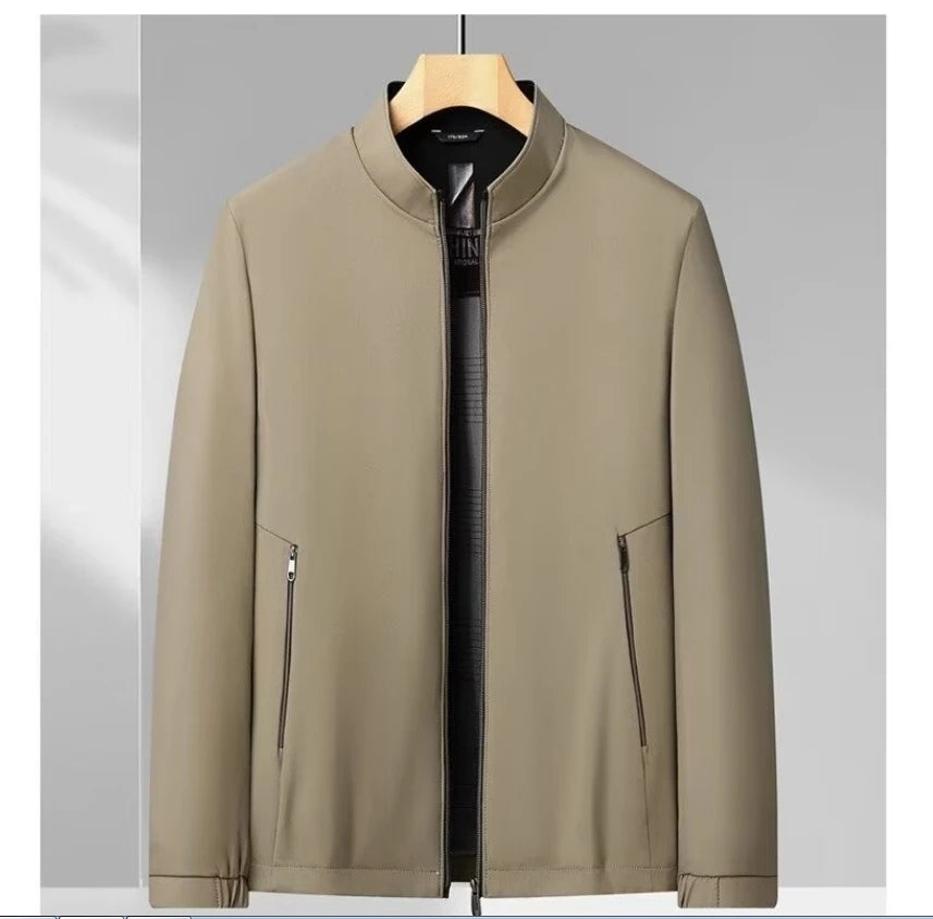 Autumn and winter new thermal standing collar jacket fashion popular business casual all men all match coat