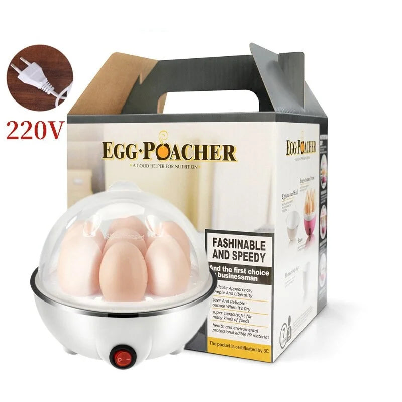 Multifunctional 220V Electric Egg Boiler Double Layers Egg Cooker Mini Steamer Poacher Kitchen Cooking Breakfast Machine