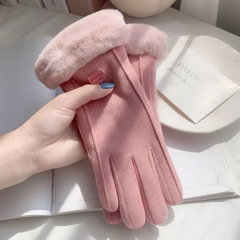 New Gloves Ladies Touch Gloves Mittens Women Winter Gloves Thermal for Girls HST03