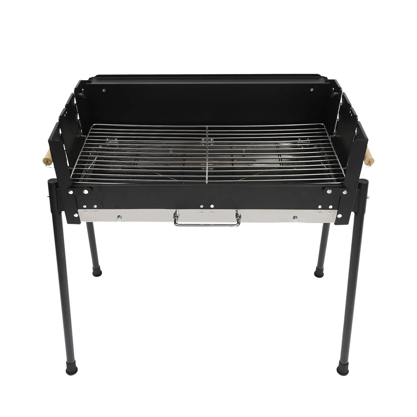 Barbecue Charcoal Grill Stainless Steel Folding Portable BBQ Tool Kits for Outdoor Cooking Camping Hiking Picnics