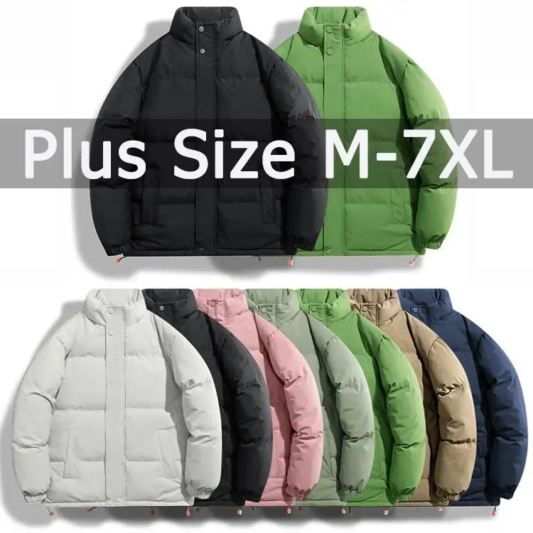 Winter Coat for Men Cotton Jacket Plus Size 5XL 6XL 7XL Warm Plush Outwear Big Size Men Clothing Parkas Casaco Abrigo Jaqueta