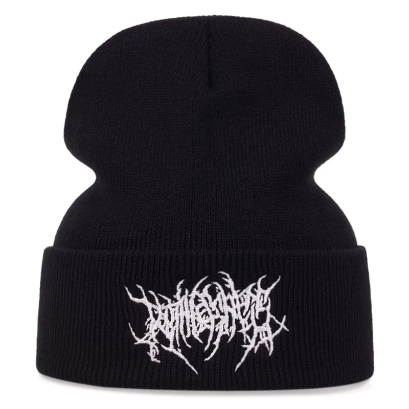 Winter solid beanie hat Warm cap Acrylic skeleton skull knitted hat Unisex men women skullies ski skullcap gorros