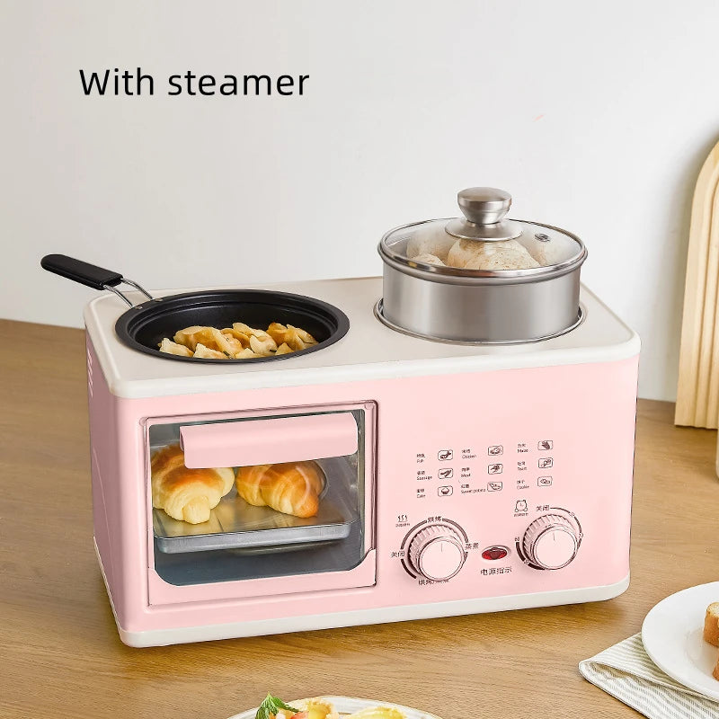 Lazy People 4-in-1 Breakfast Machine Small Household Oven Multi-functional Cooking and Frying Pan