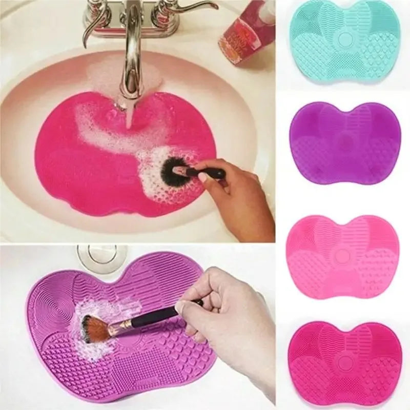 Silicone Brush Cleaner Cosmetic Make Up Washing Brush Gel Cleaning Mat Foundation Makeup Brush Cleaner Pad Scrubbe Board