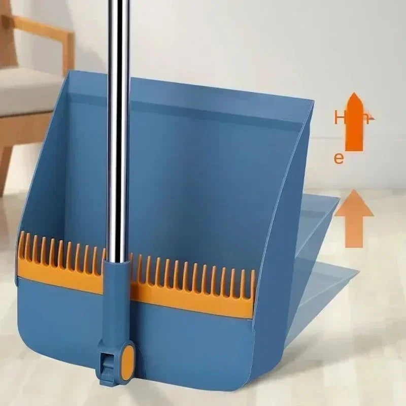 Broom set Household broom broom Dustpan set Brush head sweeping Individual sweep broom Foldable garbage shovel broom