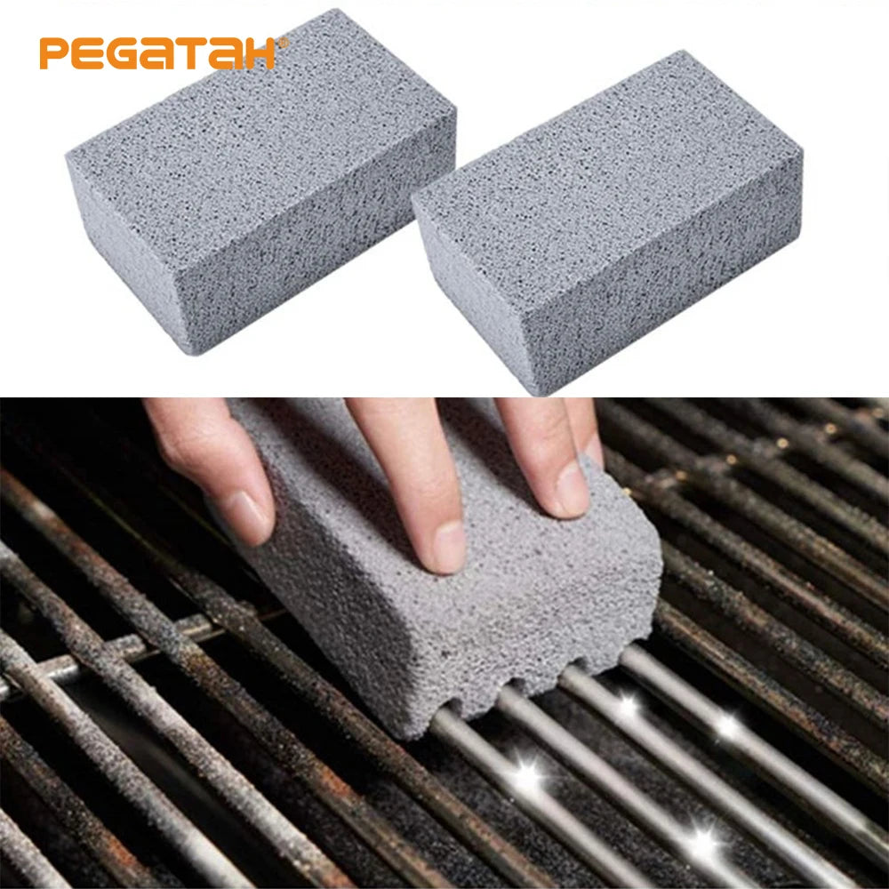 BBQ Grill Cleaning Brick Block Barbecue Cleaning Stone BBQ Racks Stains Grease Cleaner BBQ Tools Kitchen Decorate Gadgets