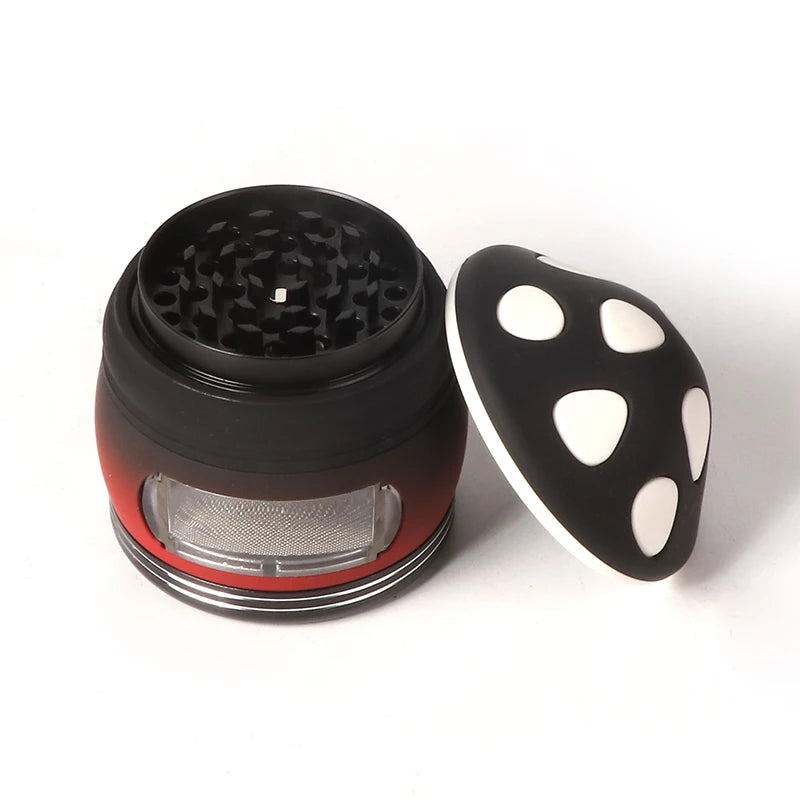 New Style 80mm Mushroom Shape Metal Grinder Tabacco Crusher Dried Flowers Herbs Home Funny Gift For Men