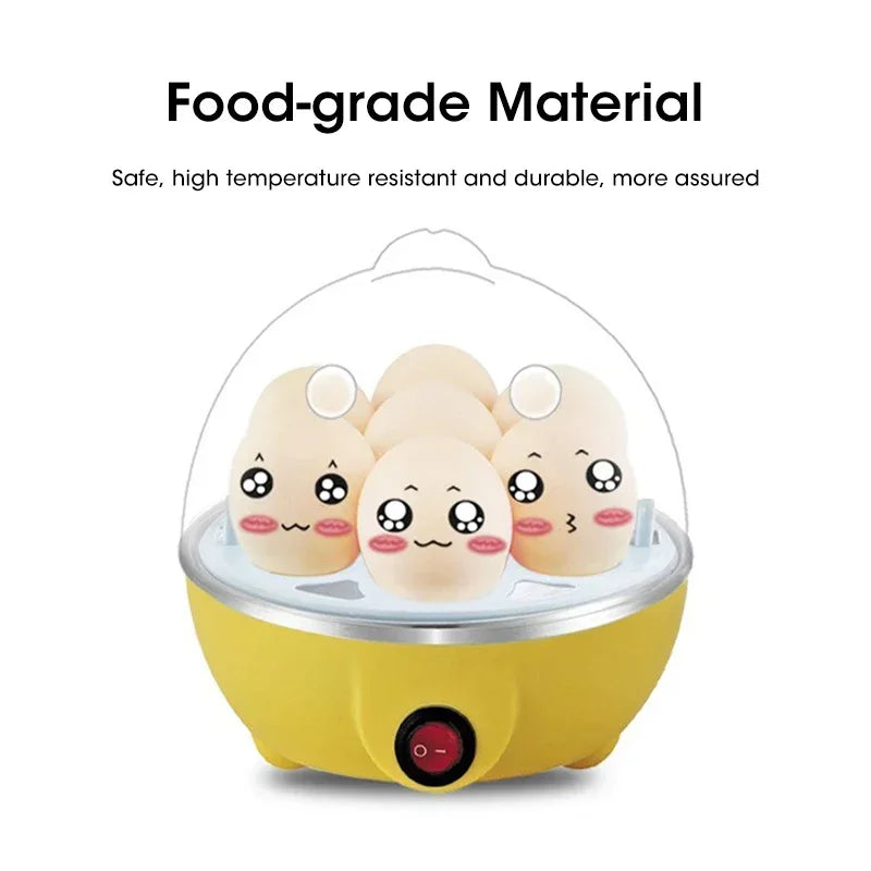 Multifunctional Electric Egg Boiler Monolayer Layer Egg Cooker Mini Steamer Kitchen Cook Breakfast Machine Breakfast Artifact