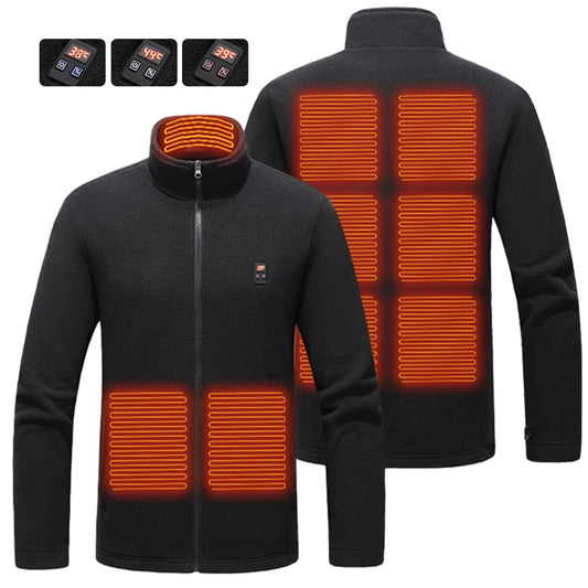 9 Areas Heated Vest Men Jacket Heated Winter Womens Electric Usb Heater Tactical Jacket Man Thermal Vest Body Warmer Coat