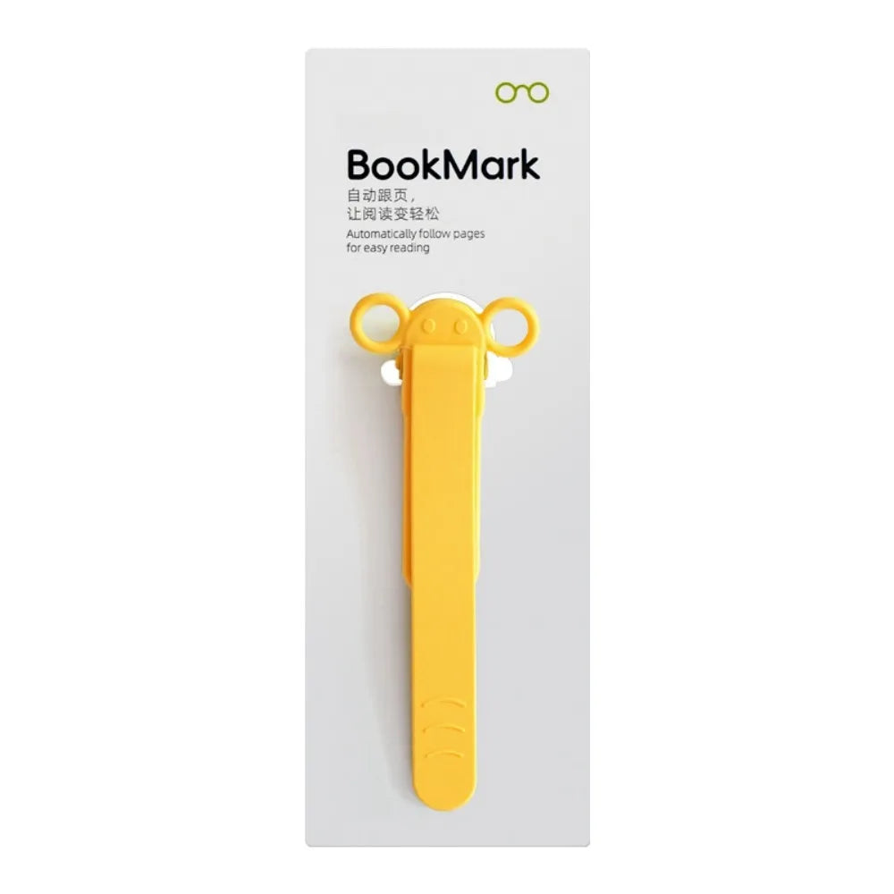 Soft Silicone Bookmark Clip Color Page Divider Creative Bookmark Buckle Automatically Follow Bookmark School Office Supplies