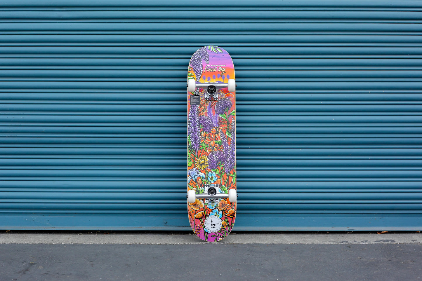 Multicolor, 31 In. x 7.75 In. Complete Skateboard, with 7-Ply Maple Deck and Abec-7 Bearings