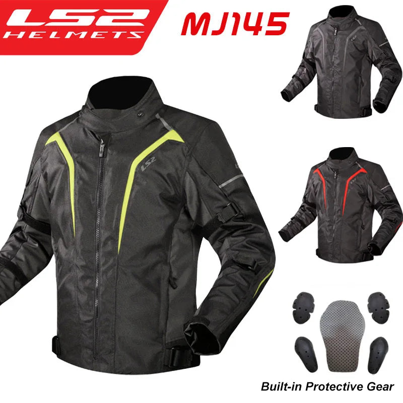 LS2 SEPANG MJ145 Motorcycle Jacket Autumn Winter Waterproof Warm Moto Jacket Men Women CE Anti-fall Motocross Riding Jacket