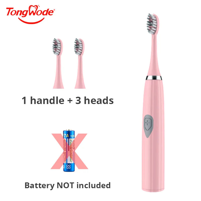 Tongwode Electric Toothbrush for Adults Soft Bristle Portable Battery Endurance IPX6 Waterproof Intelligent Effective Oral Care