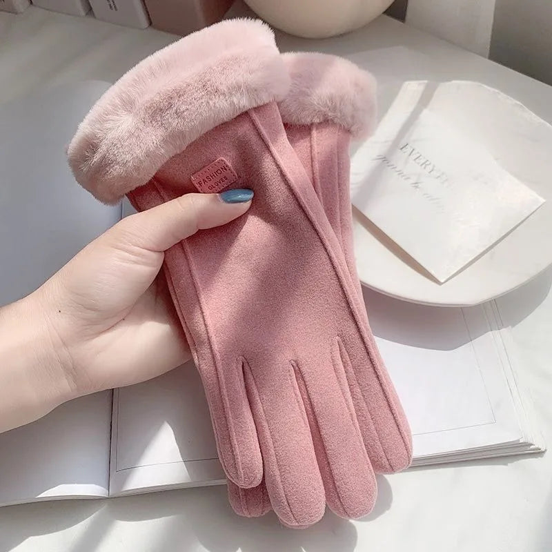 New Gloves Ladies Touch Gloves Mittens Women Winter Gloves Thermal for Girls HST03