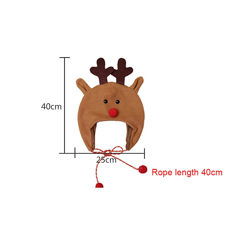 2023 Christmas Hat Christmas Tree Hat Decoration Adult Children's Hat Children's Brushed Cloth Long Rope Cartoon Snowman Elk Hat